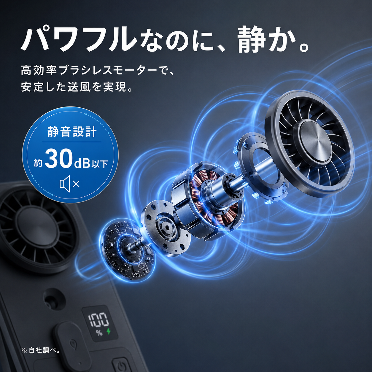 瞬涼ミスト™ ハンディファン Pro｜ミスト搭載・卓上スタンド付き