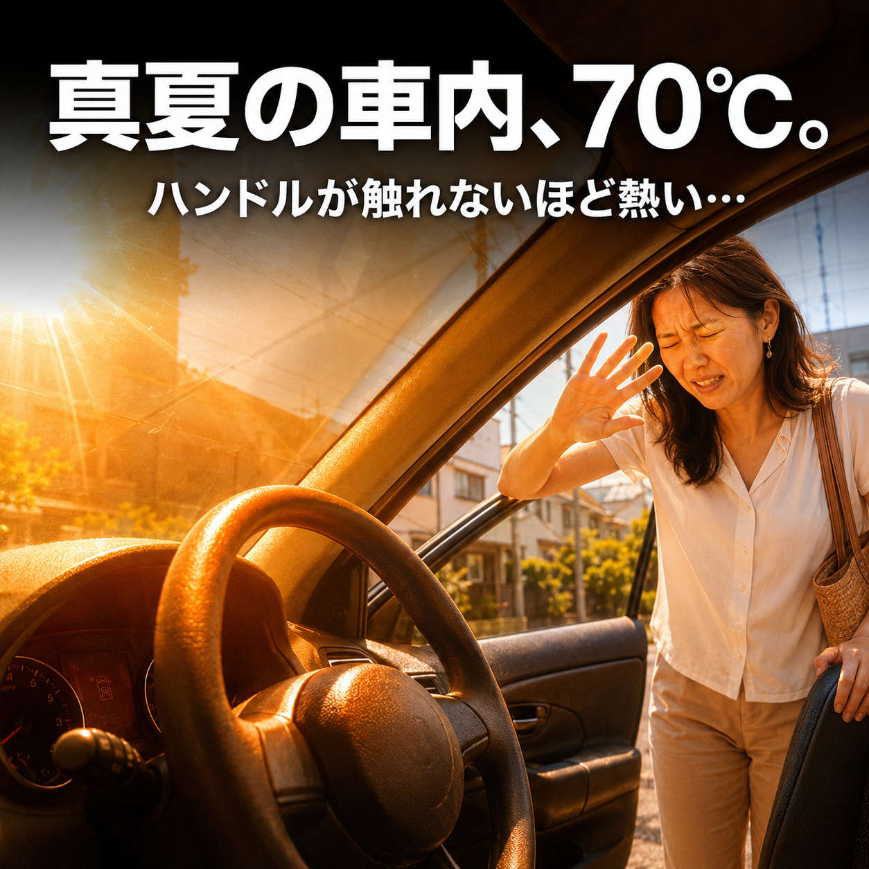カサテック™ ｜ ワンタッチ車用日除け傘